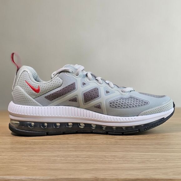 Nike Air Max Genome 360 Shoes Youth 7 Grey White Red Black Vapormax Sneakers New - Picture 8 of 16